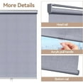 thumbnail image 4 of CozyHom 100% Blackout Roller Window Shades, Free-Stop Pull Down Shades for Windows with Thermal Insulated Waterproof Fabric, Roller Blinds for Indoor Windows, Office, Home, 25"x72", Grey, 4 of 7