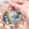 thumbnail image 4 of Snowman Ornament, Merry Christmas, Winter Wonderland, Holiday Ornament, Christmas Tree Ornament, Gift Idea, Festive Decor, Christmas gift, Holiday Keepsake, Xmas Tree Hanging Decor, 4 of 5