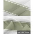 thumbnail image 6 of Faux Linen Valances for Windows Sage Green Stripe Curtains Valance Light Filtering Rod Pocket Small Window Treatment for Kitchen Living Room Bedroom 54x18In, 6 of 6