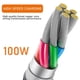 thumbnail image 4 of Cable USB C enrollado 2 en 1 ATTACK SHARK C04 para juegos, 4 of 8