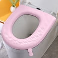 thumbnail image 4 of Cojín de asiento de inodoro Eva para adultos | Funda reutilizable para asiento de inodoro para mayor higiene | Anillo de asiento de inodoro portátil para viajes, ideal para el hogar o baños públicos, 4 of 5