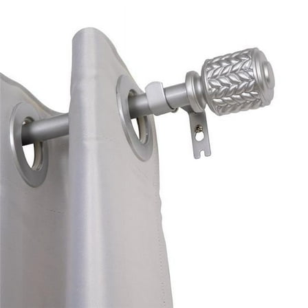 0.75 in. Curtain Rod for 86-120 in. Windows, Nickel