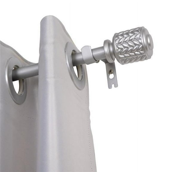 0.75 in. Curtain Rod for 86-120 in. Windows, Nickel