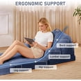 thumbnail image 5 of Pipleo 3-in-1 Folding Sofa Bed, Convertible Floor Lounger & Chair with Back Support, Portable Handle, Comfy Couch for Small Apartment Living Room Bedroom, 5 of 7