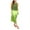 Green, variant on Dress Women Casual Cotton Linen Sleeveless Slit Gradient Tie Dye Long Dress Ladies Beach Sundress