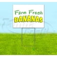 thumbnail image 1 of Farm Fresh Bananas (18" x 24") Yard Sign, Includes Metal Step Stake, 1 of 6