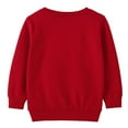 thumbnail image 5 of HILEELANG Toddler Girls(2-7Y) Christmas Red Sweatshirt - Kids Festive Unicorn Pullover Holiday Crewneck Tops Long Sleeve 5T, 5 of 8
