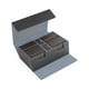 thumbnail image 1 of Estuche organizador de cartas de juego multifunción con capacidad para 400 cartas coleccionables Gris Naranja Interior, 1 of 9