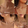 thumbnail image 4 of Turandoss 14K Gold Plated Butterfly Choker Necklace for Women Dainty Simple Non Tarnish Station Necklaces Cubic Zirconia Butterfly Wedding Prom Bridesmaids Gifts for Women Girl, 4 of 8