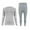 A02-Grey, variant on Towmus Women's Men's Thermal Underwear Sets Super Soft Long John Set Bottom Ski Winter Warm Top & Bottom for Cold Weather