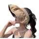 thumbnail image 3 of Sun Hats for Women,Large Brim Beach Sun Hat as Hair Band(Khaki), 3 of 5