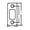 White, variant on Kwikset 85279-15 1-1/8" x 2-3/4" Radius Corner Deadbolt Strike Satin Nickel Finish