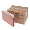 Smead, SMD74805, File Pockets with Straight-Cut Tab, 50 / Box, Redrope