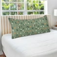 thumbnail image 4 of Plush Pillow Cases Standard Size Ultra Soft Warm Pillowcases with Zipper Cute Small Flowers and Leaves 20"x26", 4 of 9