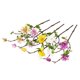 thumbnail image 5 of Ramo de flores de simulación de rama de flores artificiales de 3 cabezas con hojas Decoración floral de la oficina en casa, rosa Advancent HA7281-03B, 5 of 6
