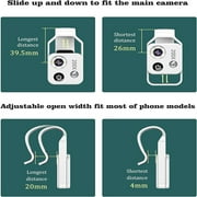 APEXEL 200X Microscope with CPL Lens/LED Light for Phone Camera Lens White