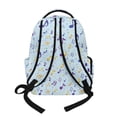 thumbnail image 3 of SEANATIVE 17 Inch School Bag for Kids Teens Stylish Girls Boys Backpack Book Bag Laptop Backpack for Elementary Middle High School Students, Cartoon Axolotl Guitar Musical Note Blue, 3 of 7