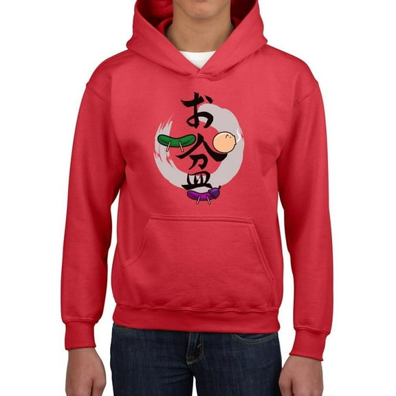 Japanese Obon Summer Holiday Hoodie Juniors -Image by Shutterstock,  Large