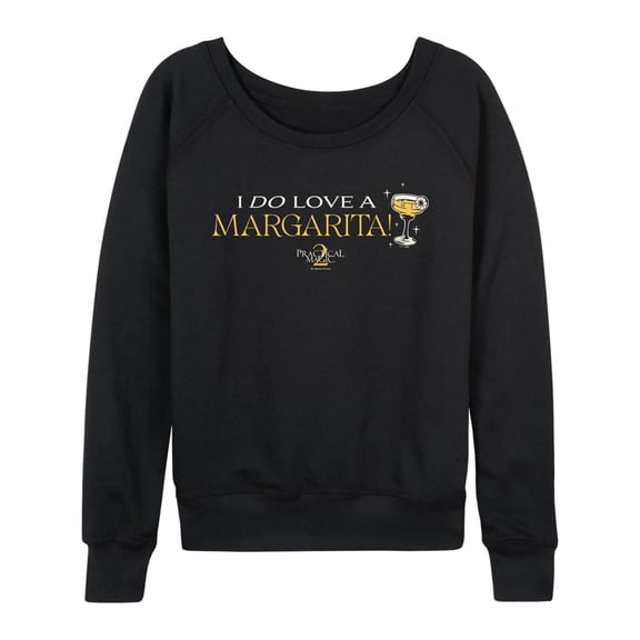 Practical Magic 2 - Do Love Margarita Women's Lightweight French Terry Wide Neck Long Sleeve Graphic Shirt