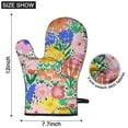 thumbnail image 6 of Cute Oven Mitts,Pioneer Flower Floral Print Pattern Oven Mitt 2-Pack Set,Kitchen Gloves for Oven,Heat Resistant Oven Mitts 7.7"x12", 6 of 7
