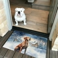 thumbnail image 2 of Hello Winter Vizsla Welcome Snowy Night Watercolor Vintage Doormat Vizslas Dog Lover Gifts Idea Indoor Outdoor Welcome Mat - 01011, 2 of 5
