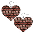 thumbnail image 6 of Heart Shaped Leather Earrings British Flag Leather Earrings Jewelry Gifts For Women, 6 of 6