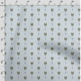 thumbnail image 3 of Soimoi Llama Alpaca Print,Cotton Cambric, Quilting Fabric Sold by The Yard 42 Inch Wide, Medium Weight Cotton Fabric, SewingSupplies,Light Blue, 3 of 5