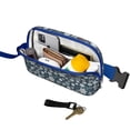 thumbnail image 4 of Dark Blue Christmas Snowflake Pattern Cute Fanny Packs for Women,Travel Waterproof Crossbody Fanny Bags Waist Purse for Women Anti Theft Adjustable Strap for Running Travel Cycling, 4 of 6