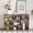 Nut-brown, variant on JUYG 2-Piece Cube TV Stand, L-Shaped, Open Storage, 55.1"x11.8"x17.1"