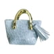 thumbnail image 4 of Bolso de mano para figuras de acción a escala 1:6 de 12 pulgadas, bolso de moda para mujer soldado con borlas. azul claro, 4 of 9