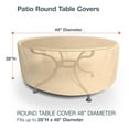 thumbnail image 5 of Budge Medium Beige Patio Outdoor Round Table Cover, All-Seasons, 5 of 10