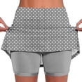 thumbnail image 2 of Utoimkio Women's Polka Dot Tennis Skirt with Built-in Shorts,High Waist Casual Athletic Skort for Golf & Workout, 2 of 5