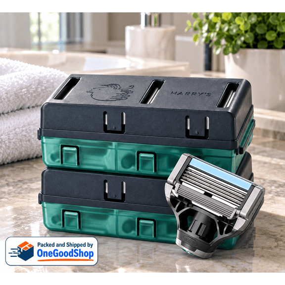 NEW Harry's Razor Blades Refills - Razors for Men 8 count (Packaging May Vary) by OneGoodShop