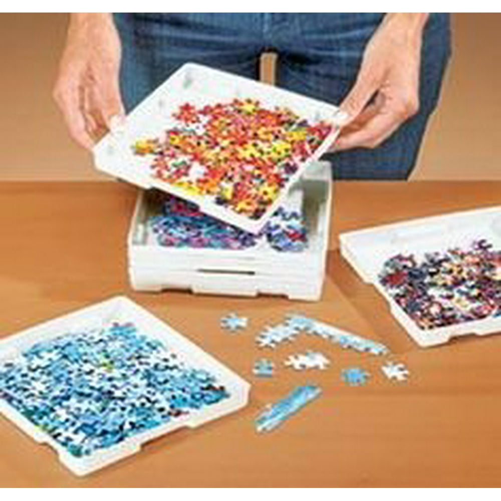 Jigsaw Stackable Puzzle Sorter Trays Set Of 8 By Jumbl