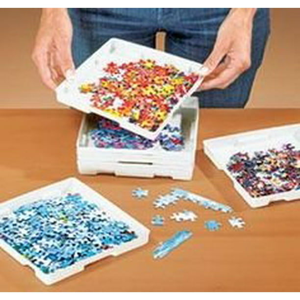 Jigsaw Stackable Puzzle Sorter Trays Set Of 8 By Jumbl