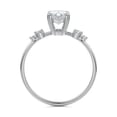 thumbnail image 3 of Bow Jewelry White Gold Plated 14K Moissanite Jewelry - Wedding Ring - Radiant Cut Excellent 2.1 Ct Moissanite Ring for Women - Halo Moissanite Ring for Women - Split Shank Eternity Band, 3 of 3