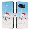 thumbnail image 5 of Phone Case for Google Pixel 9a, Luxury Christmas Pattern Card Slots Cash Pocket Magnetic Clasp Full Body Protection Shockproof Kickstand Wallet Flip Case with Wrist Strap for Google Pixel 9a, B, 5 of 7
