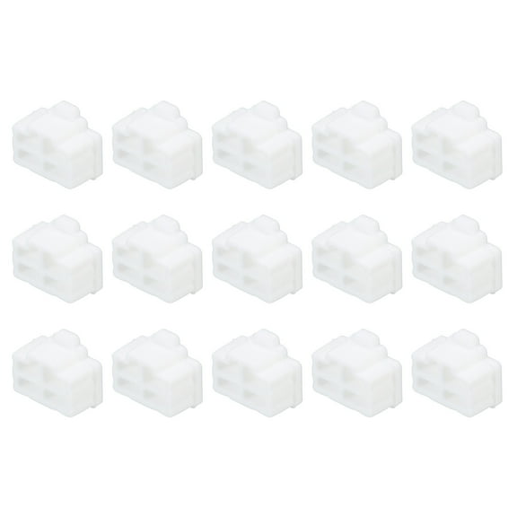 15pcs RJ45 Port Duct Covers Caps Plugs Protector for Laptop PC Ethernet RJ45 Female Plug, White