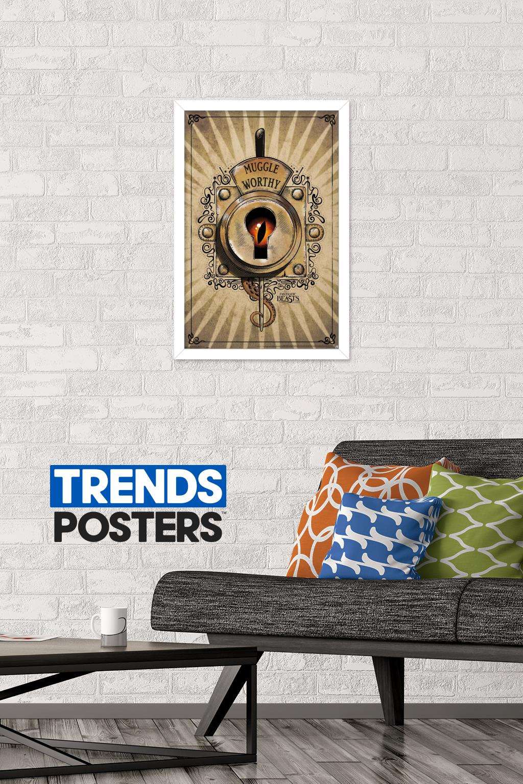 Fantastic Beasts And Where To Find Them - Muggle Worthy Wall Poster, 14.725" x 22.375", Framed