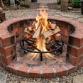 thumbnail image 4 of FEBTECH - 12" Round Fire Pit Grate with 4 Legs | Heat Resistant | 3" H | | Heavy Duty Log Grate to Improve Airflow for Campfire, Bonfire & Backyard | Firepit Accessory for Outside | Fireplace Grate, 4 of 9
