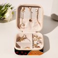 thumbnail image 6 of Mushroom Travel Portable Jewelry Stand and Organizer Box - Square Storage Box for Rings, Earrings, Necklaces, Bracelets, and More - Suitable for Girls and Women - Jewelry Boxes for Travel, 6 of 6