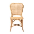 thumbnail image 3 of bali & pari Irene Modern Bohemian Natural Rattan Dining Chair, 3 of 10