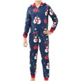 thumbnail image 1 of DPTALR Combinaison de Noël Chaude Parent-Enfant à Manches Longues avec Capuche pour Enfant, 1 of 3