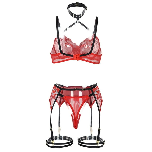 Lingerie for Women Fun Underwear Sexy Fluorescent Splice Heart Embroidery Lace Sexy See Through Bra Three Piece Set Women's Lingerie Sleep Lounge - Walmart.ca Lingerie for Women Fun Underwear Sexy Fluorescent Splice Heart Embroidery Lace Sexy See Through Bra Three Piece Set Women's Lingerie Sleep Lounge - Walmart.ca