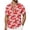 Red, variant on Tqyyweavej Men's Hawaiian Shirt Printed Botton Down Color Block T-Shirts Lapel Collar Short Sleeve Summer Beach Vacation Tops S-5XL