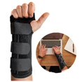 thumbnail image 4 of 1 Pair Wrist Brace Men Women Adjustable Carpal Tunnel Relief Wrist Support Splint for Tendonitis S 7.9in, 4 of 5
