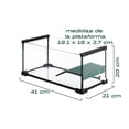 thumbnail image 2 of Terrario de Vidrio REPTI ZOO para Tortugas de Agua con Plataforma 41 x 21 x 20cm 17 Litros, 2 of 11