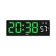 thumbnail image 2 of Reloj despertador LED verde, multifunción, pantalla de temperatura, brillo ajustable, 2 of 8