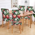 thumbnail image 2 of Yayeee 4 Pack Dining Chair Covers Stretch Parson Chairs Slipcovers Seat Protector, Red Apple Pattern, 2 of 6