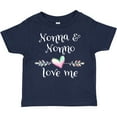 thumbnail image 3 of Inktastic Nonna and Nonno Love Me- Heart Grandchild Boys or Girls Toddler T-Shirt, 3 of 5